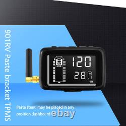 Real time 10 External Sensors TPMS Tyre Pressure Monitor System for Car Truck RV