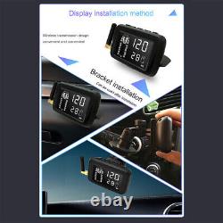 Real time 10 External Sensors TPMS Tyre Pressure Monitor System for Car Truck RV