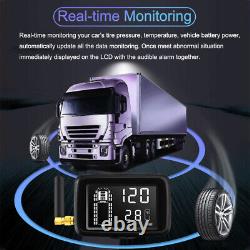 Real time 8 External Sensors TPMS Tyre Pressure Monitor System for Car Truck RV