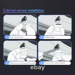 Real time 8 External Sensors TPMS Tyre Pressure Monitor System for Car Truck RV