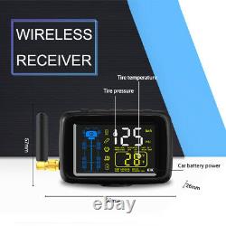 Real-time TPMS Tire Pressure Monitoring System 12 Sensor+Repeater For RV Truck