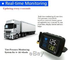 SYKIK-TPMS 12wheel Real Time Tire Pressure Monitoring System for, RVs &Trucks(12)