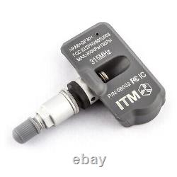 Set 4 ITM TPMS Tire Pressure Sensors 315Mhz Metal fits 2008-2016 Chevy Express