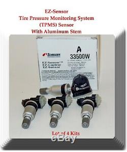 Set of 4 Kits TPMS Tire Pressure Monitoring Sensor Fits Chevrolet GMC Hummer