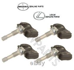 Set of 4 Plastic Tire Pressure Monitoring System Sensors OES for Toyota Scion