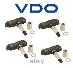 Set of 4 Tire Pressure Monitoring System TPMS Sensors for Kia Hyundai Honda VDO