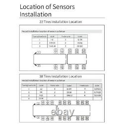 Solar Power TPMS Tyre Pressure Monitor System 10 Sensor + Repeater For Truck RV