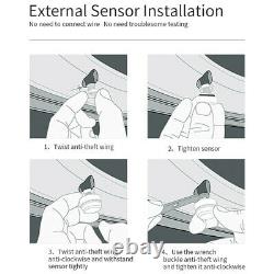 Solar Power Tire Pressure Monitoring System TPMS 6 Sensor with Repeater For Van RV