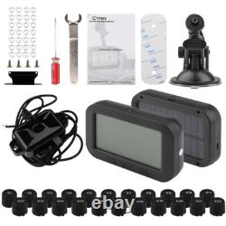 Solar Power Tire Pressure Monitoring System TPMS Monitor+ 22PCS Externa Sensor
