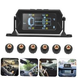 Solar Power Tire Pressure Monitoring System with 6 Tire Pressure Sensor 0-116PSI