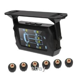 Solar Power Tire Pressure Monitoring System with 6 Tire Pressure Sensor 0-116PSI