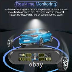 Solar TPMS RV Truck Tire Pressure Monitoring System with 6 External Sensors Hot
