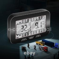 Solar TPMS Real Time Tire Pressure Monitoring System 12 External Sensor RV Truck