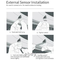 Solar TPMS Real Time Tire Pressure Monitoring System 12 External Sensor RV Truck