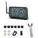 Solar Tpms Tyre Tire Pressure Monitoring System For Truck Rv Caravan 6 Sensors
