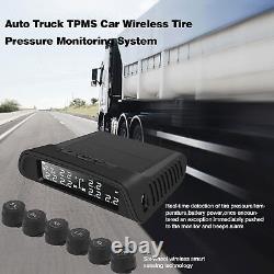 Solar Tire Pressure Monitor External Sensors Kit IP67 RF Wireless For Pickup TDW
