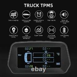 Solar Tire Pressure Monitoring System USB Real-time 12.0bar Alarm With 6 Sensors U