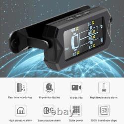 Solar Wireless Car TPMS Tyre Pressure Monitoring System 8bar + 6 External Sensor