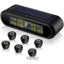 Solar Wireless TPMS Car Tyre Pressure Monitoring System With 6 External Sensors