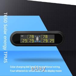 Solar Wireless TPMS Car Tyre Pressure Monitoring System With 6 External Sensors