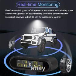 Solar Wireless TPMS Car Tyre Pressure Monitoring System With 6 External Sensors