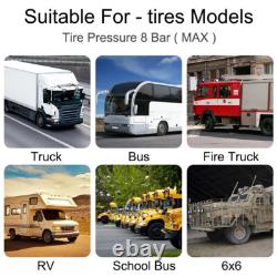 Solar Wireless TPMS LCD Car Truck Tire Pressure Monitoring 6 External Sensors