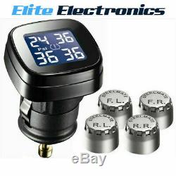 Steelmate Tp-71p Diy Wireless Tpms Tyre Pressure Monitor System 4 Sensors Silver