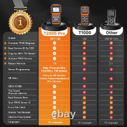 T2000 PRO Car TPMS Programmer Tires Sensor Pressure Monitoring Diagnostic Tool