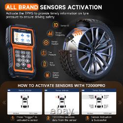 T2000 PRO Car TPMS Programmer Tires Sensor Pressure Monitoring Diagnostic Tool