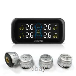 TPMS Auto Car Wireless Tire Pressure Monitoring System with Sensors LCD Display