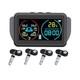 Tpms Car Tire Pressure Monitoring System Alarm Tyre Air Pressure Meter