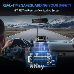 TPMS Tire Pressure Monitor System with 8 Sensors, Repeater, Solar & USB Charging