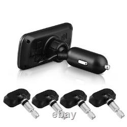 TPMS Tire Pressure Monitoring System Cigarette Lighter Temperature monitor alarm