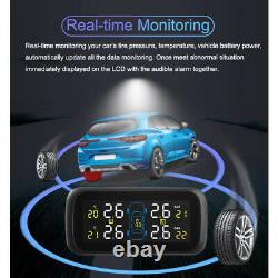TPMS Tire Pressure Monitoring System Cigarette Lighter Temperature monitor alarm