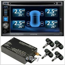 TPMS Tyre Pressure Monitor System 4 Internal Valve 22 Sensors DVD Video Camera