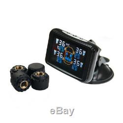 -TPMS Tyre Pressure Monitoring LCD System Wireless External Sensors x 4 Trailer