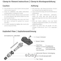 TPMS Tyre Pressure Sensors for BMW 5 Series (17-24) (G30/G31/G38) SET BLACK