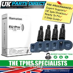 TPMS Tyre Pressure Sensors for Bentley Continental GTC (06-11) SET OF 4 BLAC