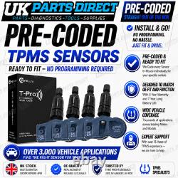 TPMS Tyre Pressure Sensors for Jaguar XJ (X351) (10-15) 4 SET BLACK CODED
