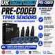 Tpms Tyre Pressure Sensors For Maserati Levante (18-26) 4 Set Black Coded