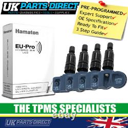 TPMS Tyre Pressure Sensors for Mazda 6 (07-21) SET OF 4 BLACK STEM CODED