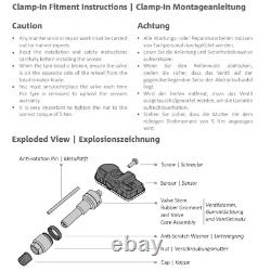TPMS Tyre Pressure Sensors for Mercedes X Class (17-26) SET OF 4 BLACK STEM