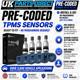 Tpms Tyre Pressure Sensors For Vw Transporter T7 (24-26) Set Of 4 Pre-coded