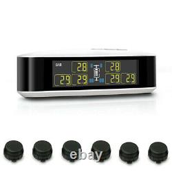 TPMS Tyre Temperature Pressure Monitor System 6 Sensors + Repeater fit Truck Van