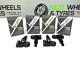 Tpms (x4) Tyre Pressure Sensors(black Metal Valve)for Bmw X1 F48/e84(2009-2023)