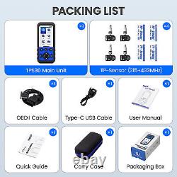 TPS30 Universal TPMS Programming Tool TPMS OBDII Relearn Diagnostic + 4 Sensors