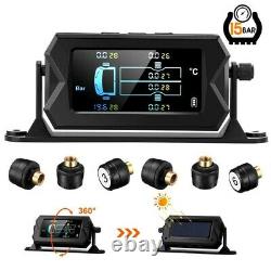 TS610 Tire Pressure Monitoring System Real-Time TPMS Fit RV + 6 External Sensor