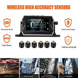 TS610 Tire Pressure Monitoring System Real-Time TPMS Fit RV + 6 External Sensor