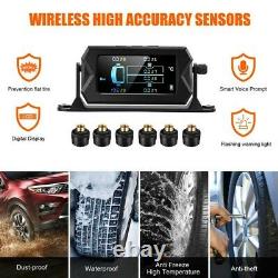 TS610 Tire Pressure Monitoring System Real-Time TPMS Fit RV + 6 External Sensor