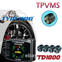 TYREDOG TPVMS TD 1800 4 External Sensors Detect Tire and Rim Abnormal Quick DIY